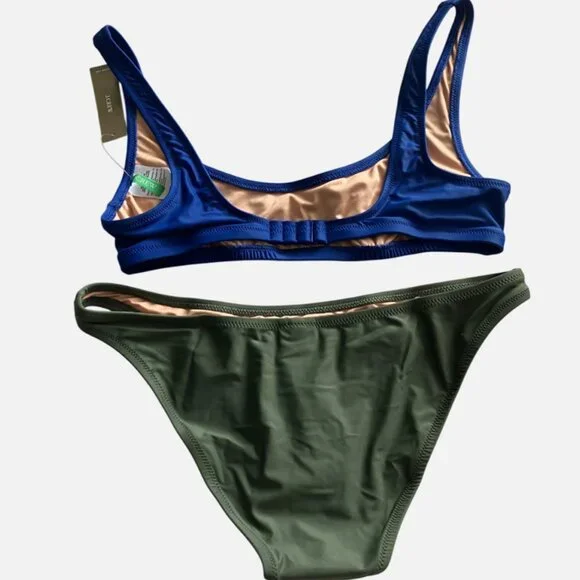 J.Crew Swim Bikini Set S Small - scoop-neck top - high-leg bottom S - Picture 8 of 8